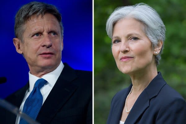 National Polls Largely Exclude Stein, Johnson as Voters Increasingly Want More Options