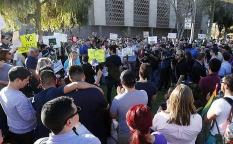 Public Opinion, Businesses May Sway AZ Governor to Veto "Religious Freedom" Bill