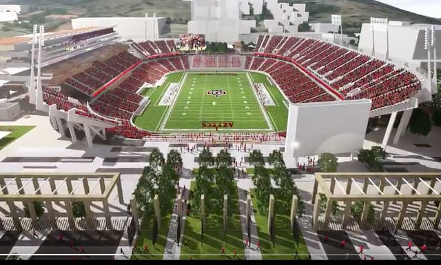 SDSU Unveils $250 Million Stadium for Mission Valley