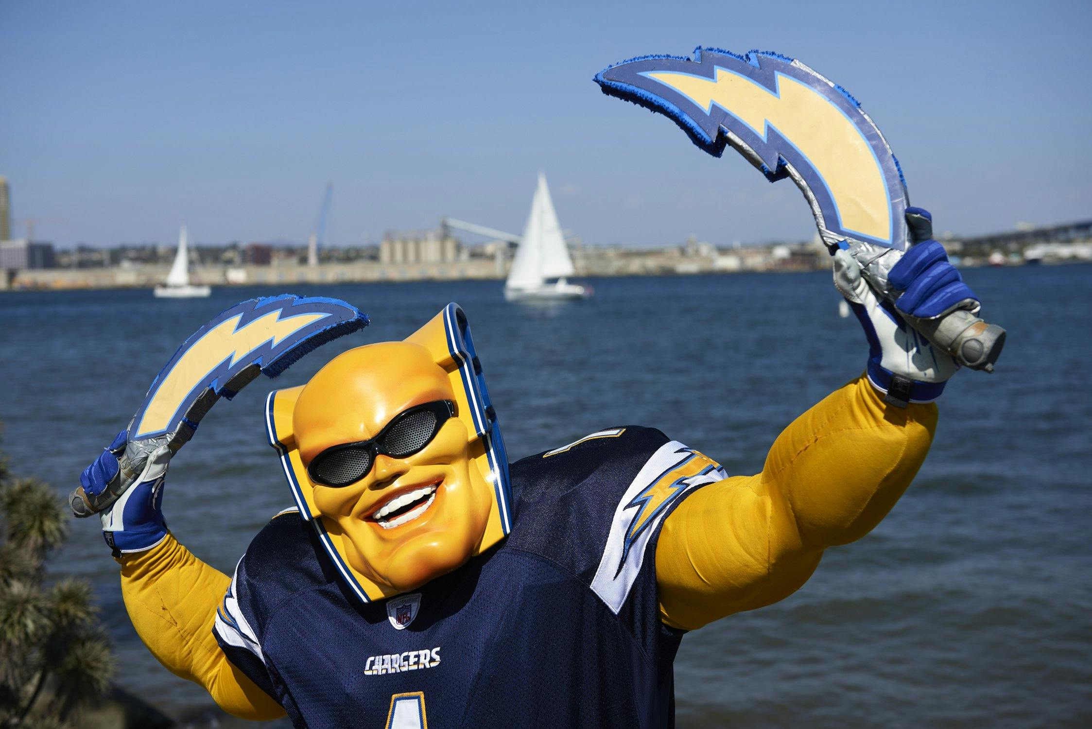 Boltman for $50,000? Ex-No. 1 Chargers Fan Again Seeking to Sell Mascot,  Rights - Times of San Diego