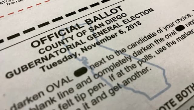 Californians: You Have Two Ballot Cards to Vote on in 2018