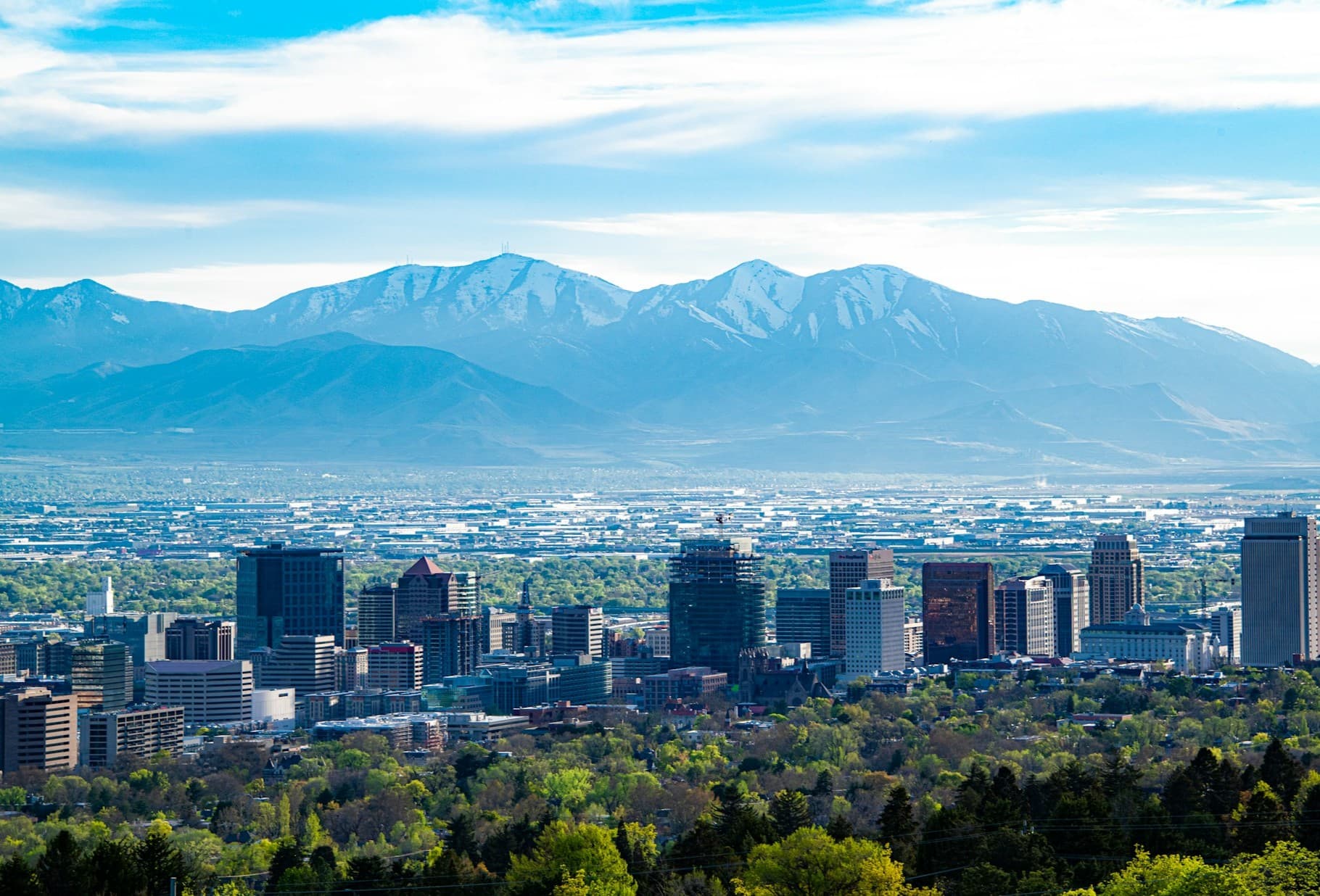 Salt Lake City skyline.