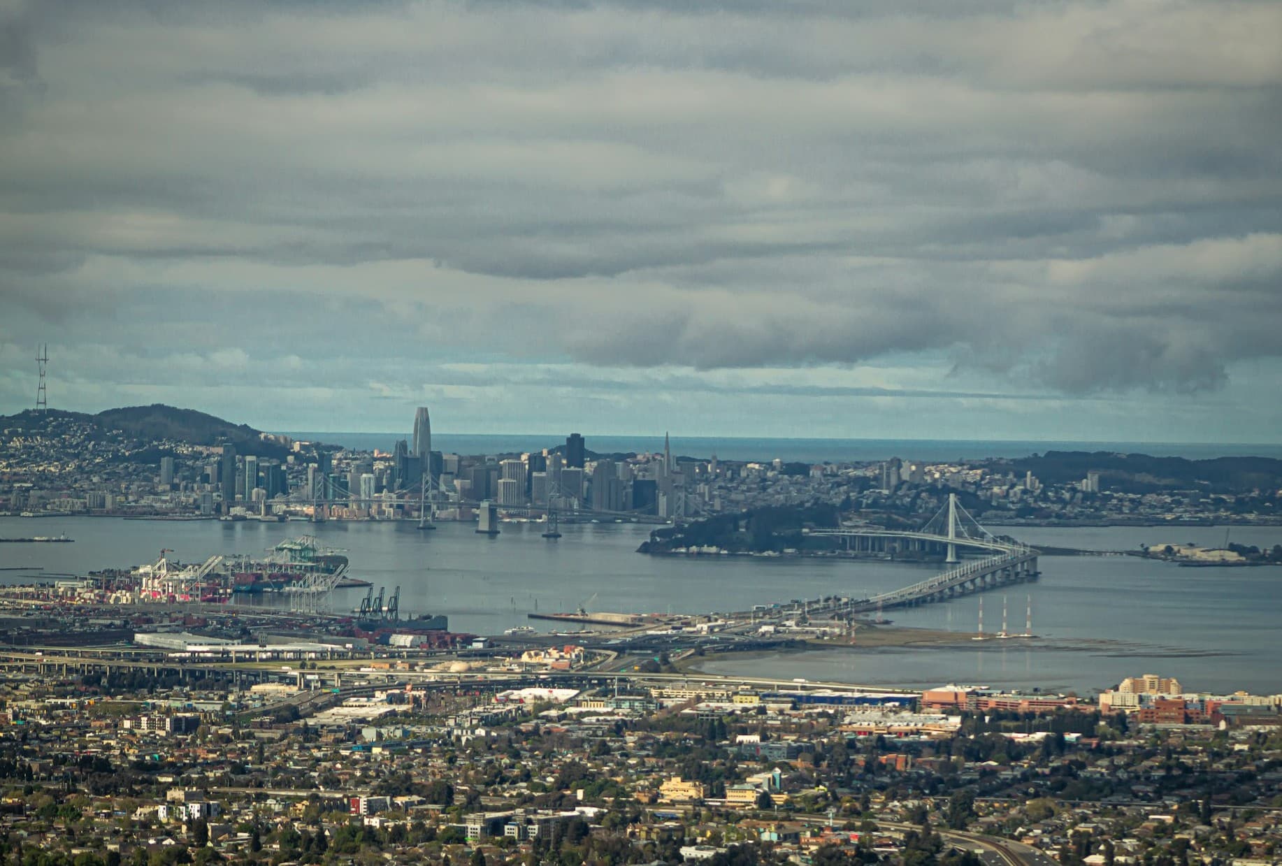 Oakland and San Francisco