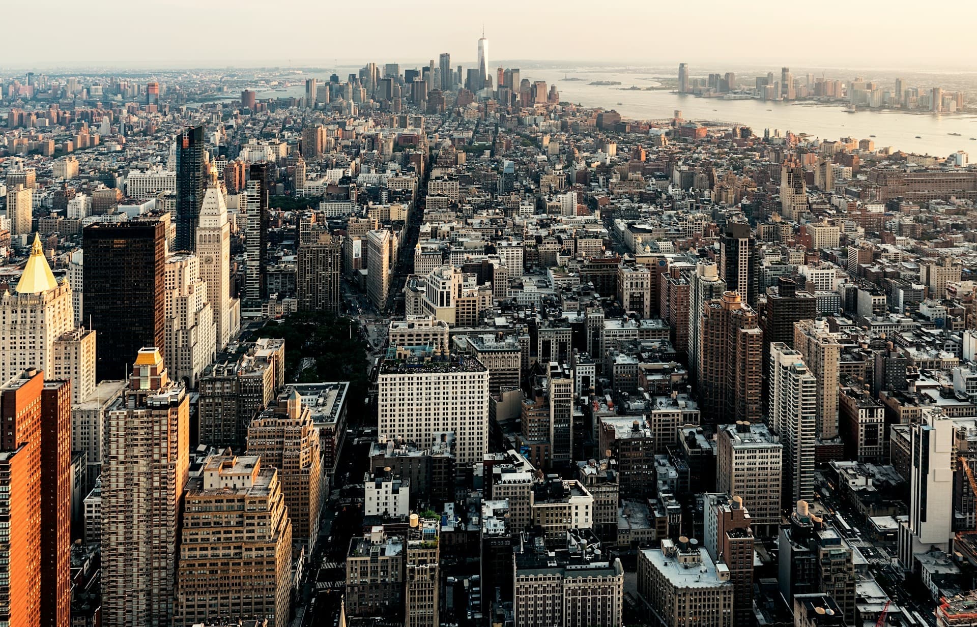 NYC skyline.