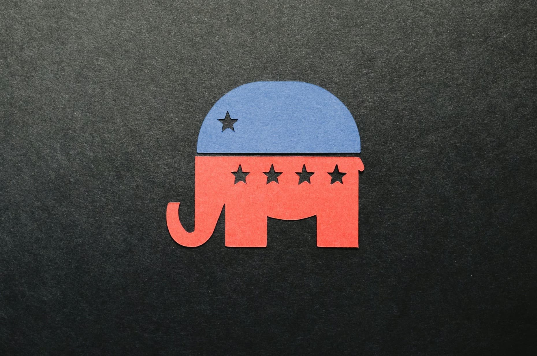 GOP logo over a black background. 
