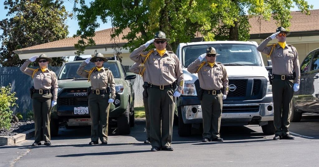 CCPOA honor guard. 
