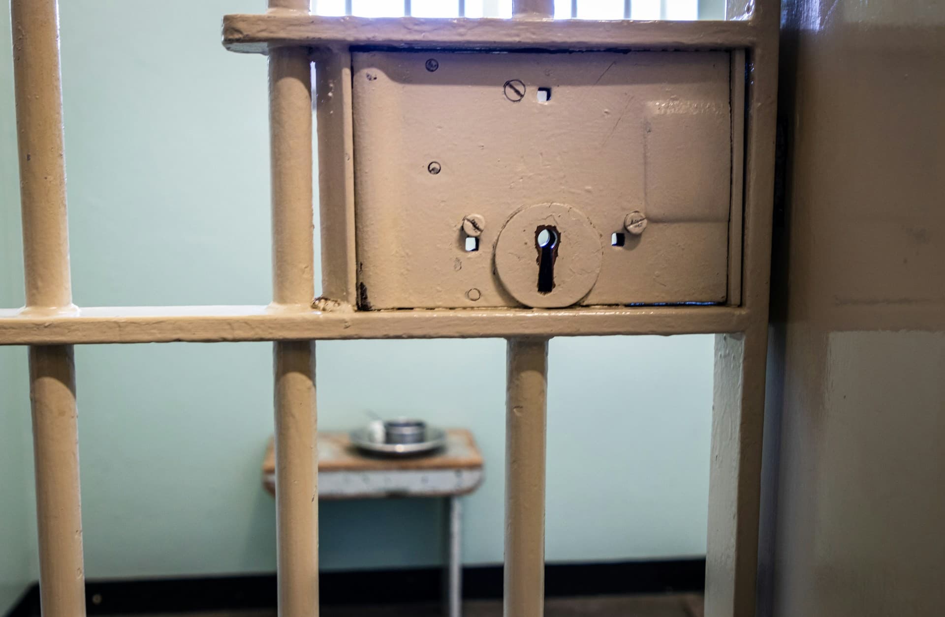 Jail cell. 