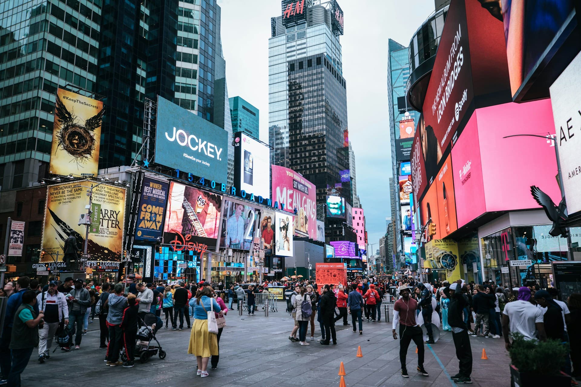 Crowd in Time Square. 