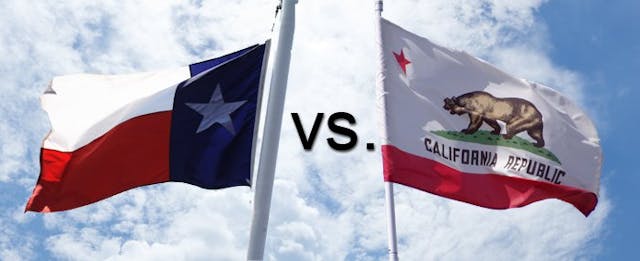 California vs. Texas: Why California is Politically More Competitive
