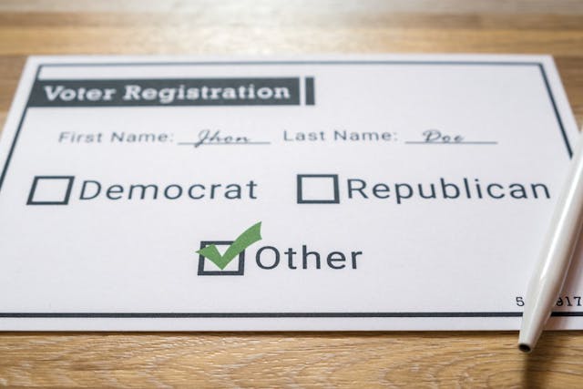 9 States Where Registered Independents Outnumber Both Major Political Parties