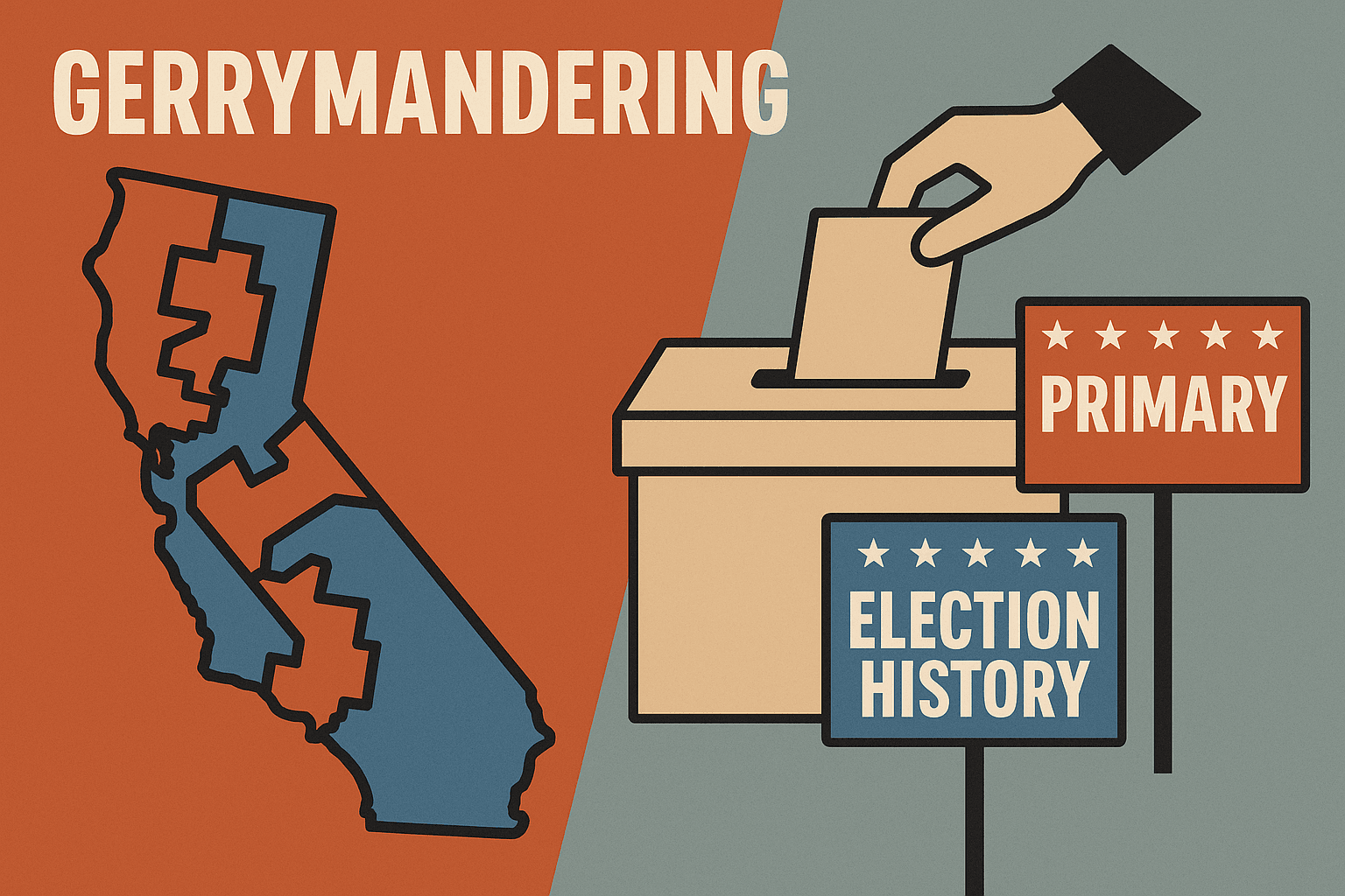 Gerrymandering, Primaries, and Election History: How It Really Works