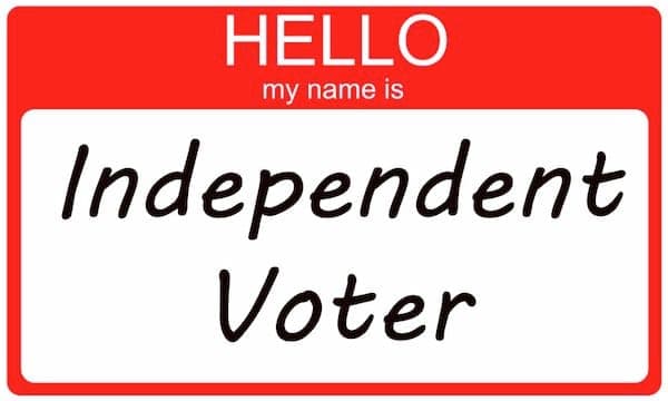 Number of Registered Independents Nationwide Jumps 11.2% in 5 Years